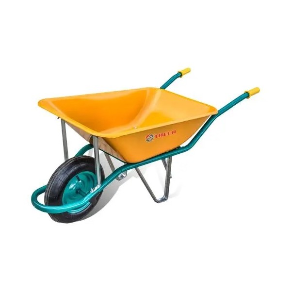 Carretilla Construcción Obra 90L Metal Amarillo c1/550 Theca